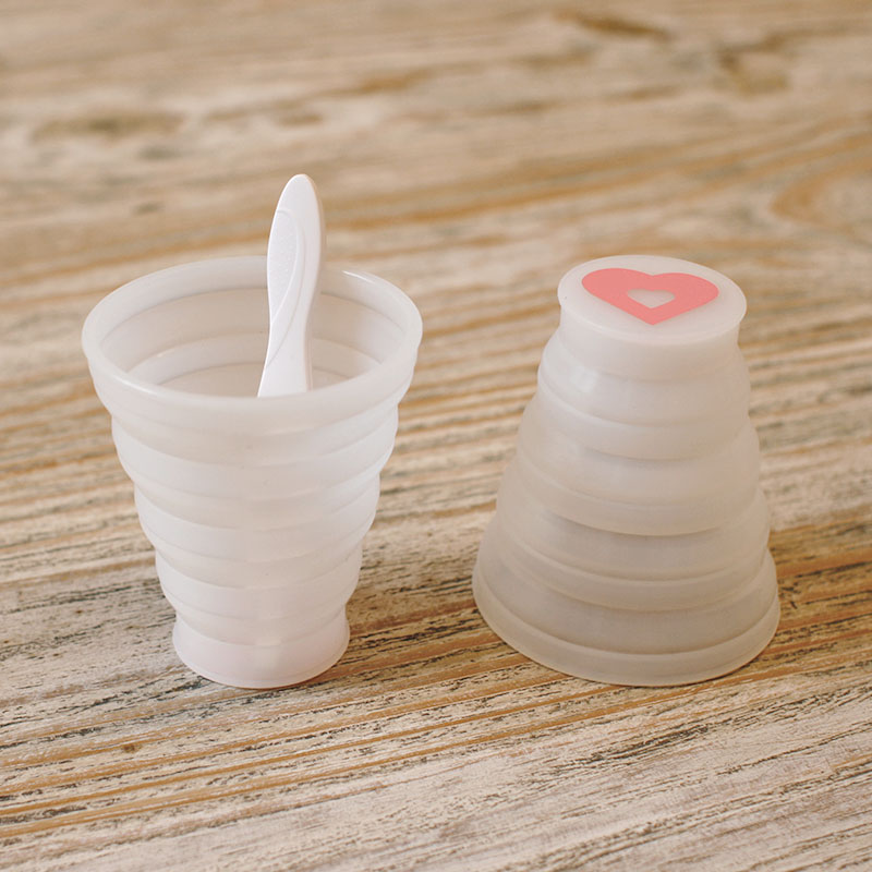 Babyplan reusable foldable silicone urine collection cup